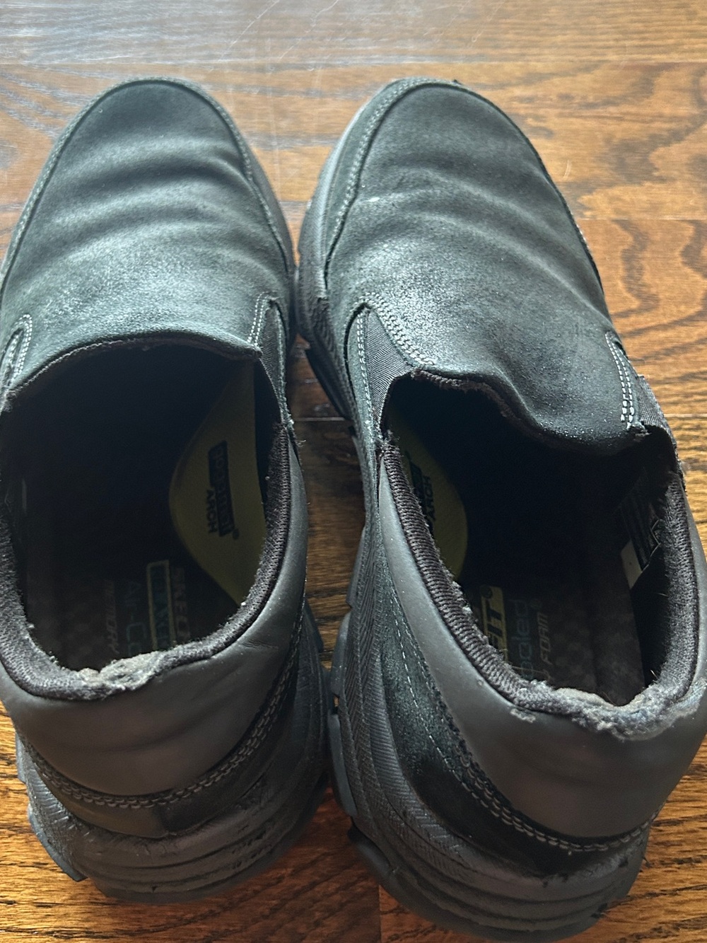 Skechers Men's Black Slip-On Memory Foam Loafers